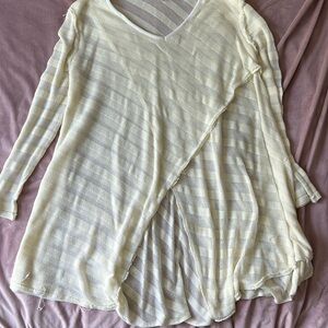 Free people knit overlapping sweater